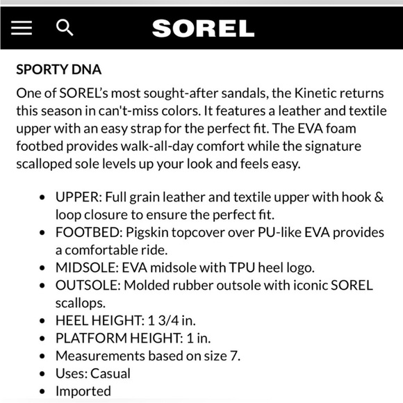 NWT Sorel Kinetic Wedge Sandal Size 11 - Picture 2 of 12